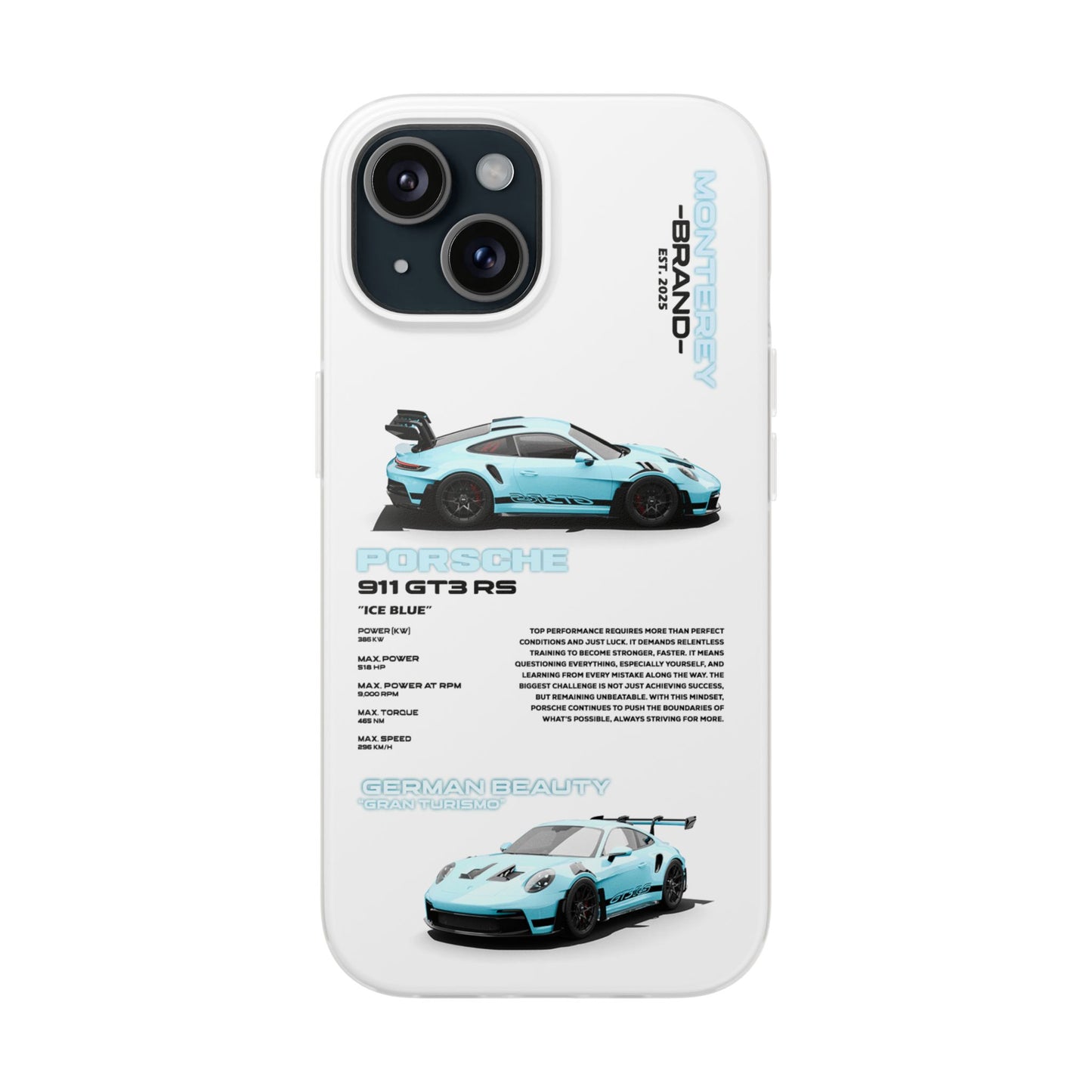 Blue Porsche 911 GT3 RS