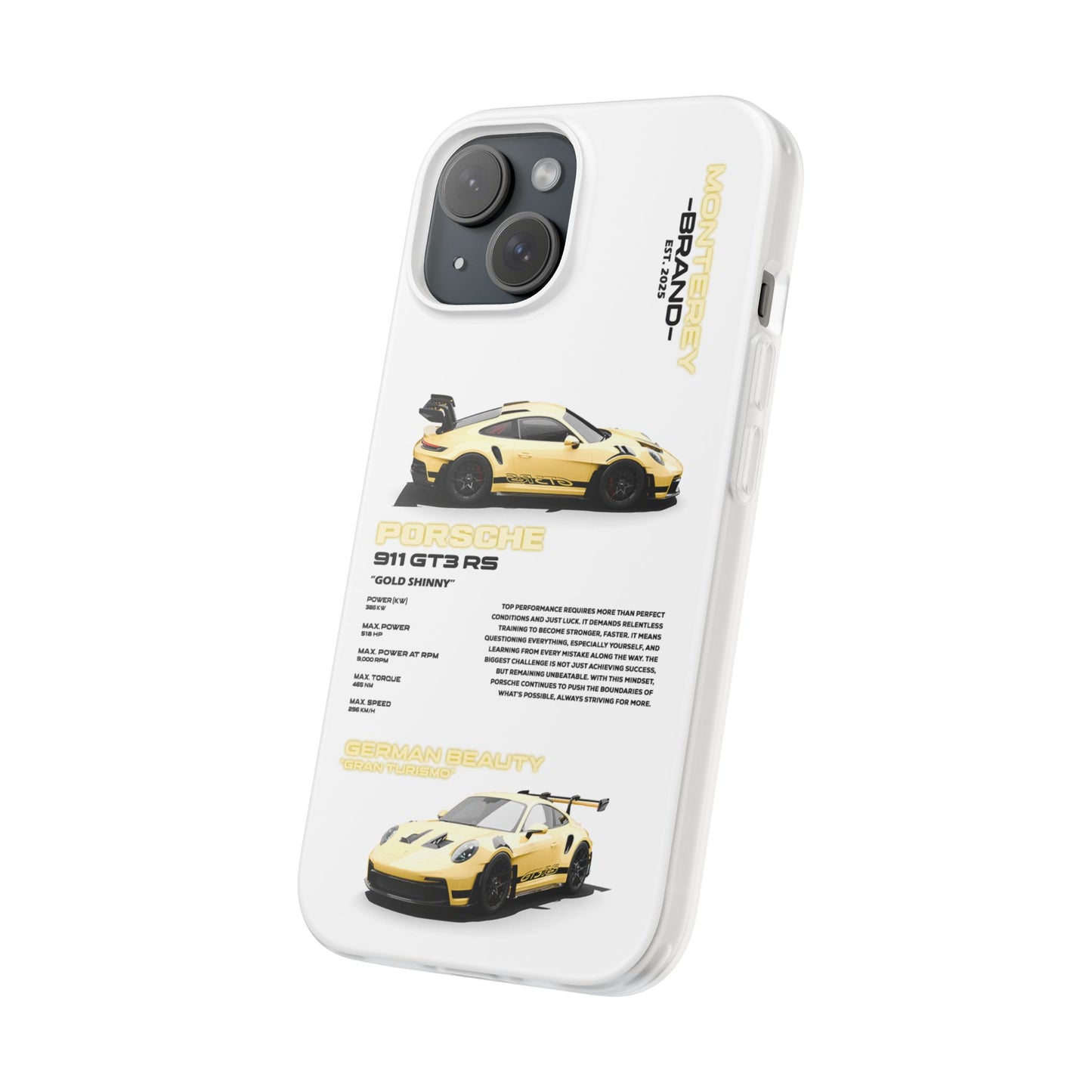 Yellow Porsche 911 GT3 RS