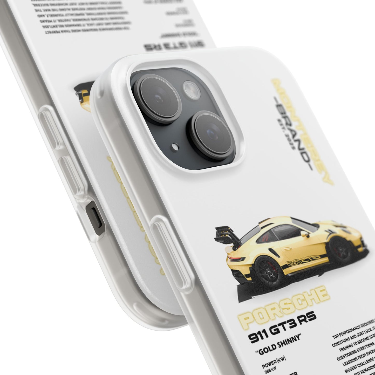 Yellow Porsche 911 GT3 RS